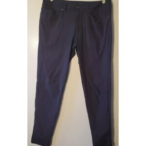 LULULEMON Men's Navy Gray Performance Stretch ABC 5-Pocket Pants Size 33